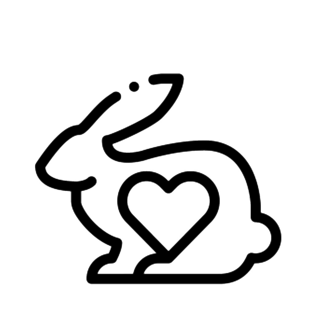 bunny heart icon