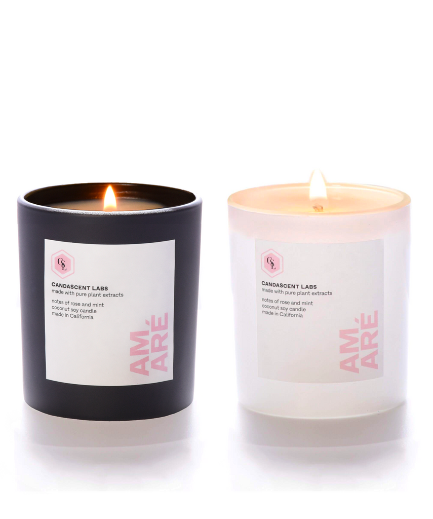 WEDDING BUNDLE - Rose and Mint Candle Pair