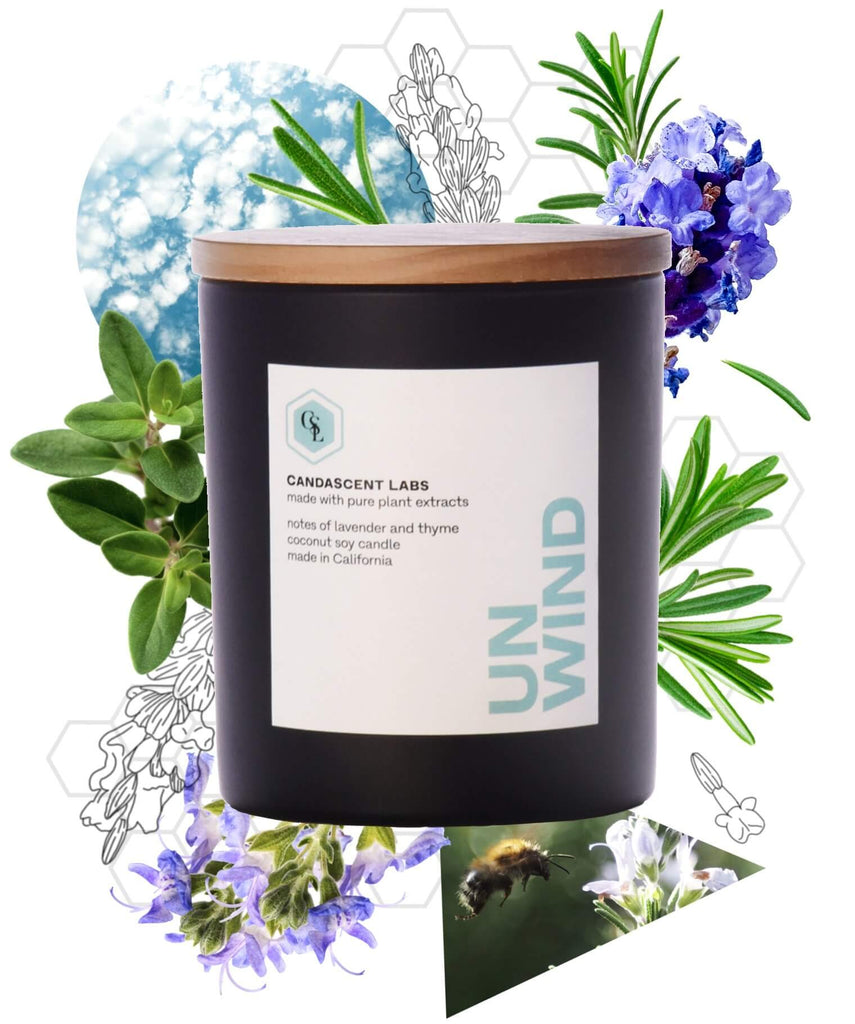 UNWIND candles from CandaScent Labs